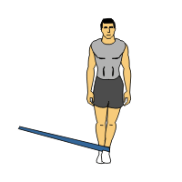 hip abduction with band