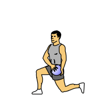 lunge cross overs with medicine ball
