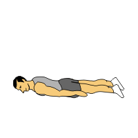 prone cobra on exercise mat