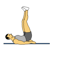 reverse crunch scissor kicks